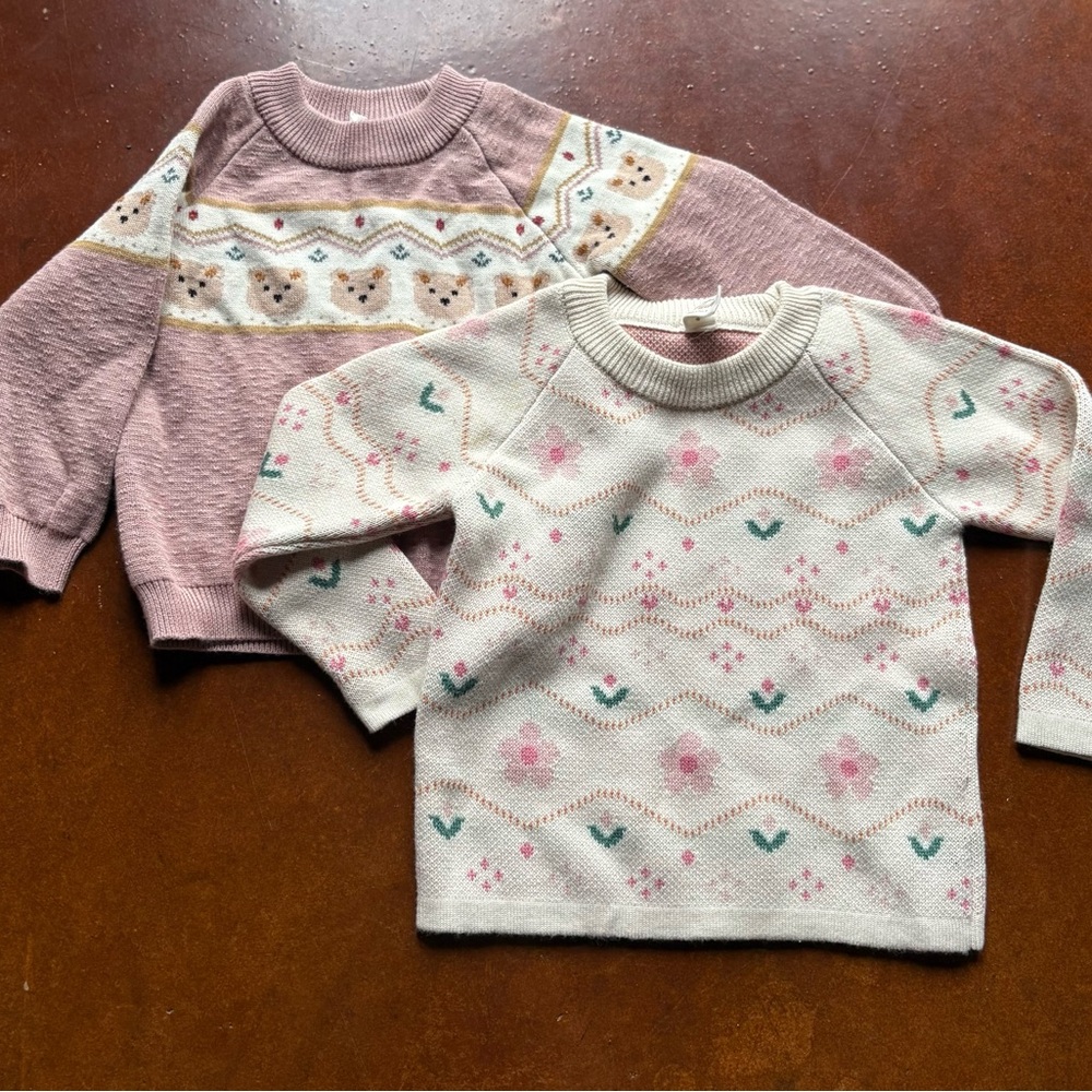 Tun Tun baby girl sweaters-NWOT